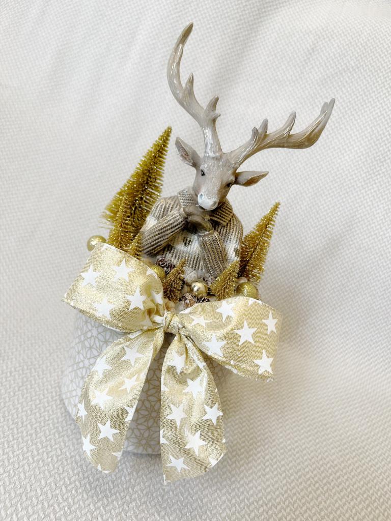 Adventi asztaldísz szarvassal, 27cm 1