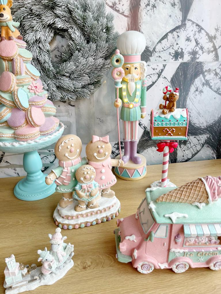 Pasztell mézeskalács macaronos tál 62cm 1