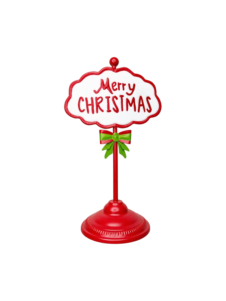 Tábla "Merry Christmas" felirattal 39cm 1