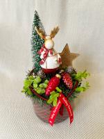 Rénszarvasos adventi asztaldísz, 30cm 4