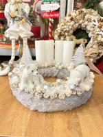 Adventi koszorú jegesmedvével 2 6
