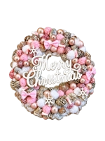 Merry Christmas kopogtató, rózsaszínű 1