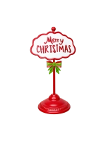 Tábla "Merry Christmas" felirattal 39cm 1